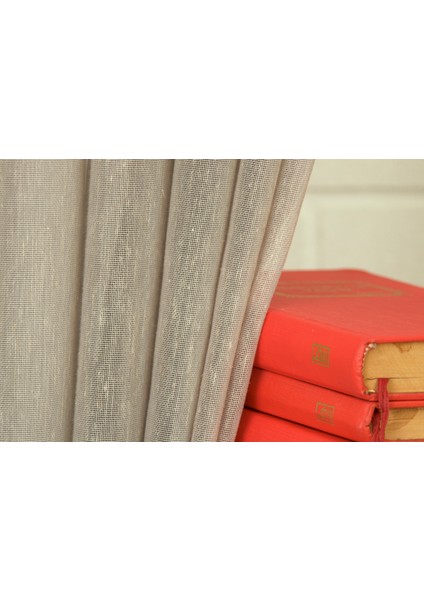Kırçıllı Keten Tül Gri 1-2 Seyrek Pile 100X260