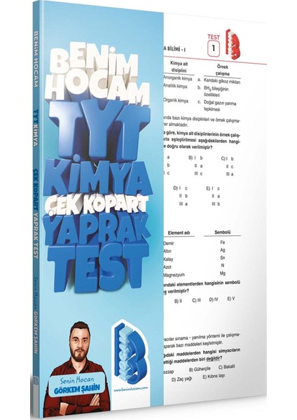 TYT 2023 Kimya Çek Kopar Yaprak Test