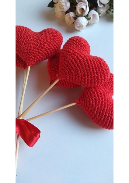 Hayal Dünyasi Amigurumi Kalp Buketi Bebek Çocuk Odası Süsü fiyatları