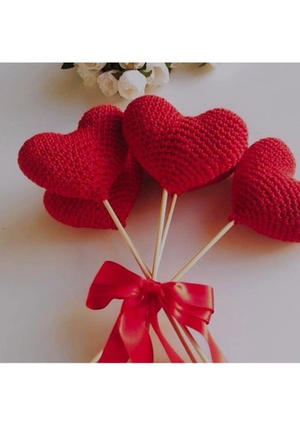 Hayal Dünyasi Amigurumi Kalp Buketi Bebek Çocuk Odası Süsü modelleri