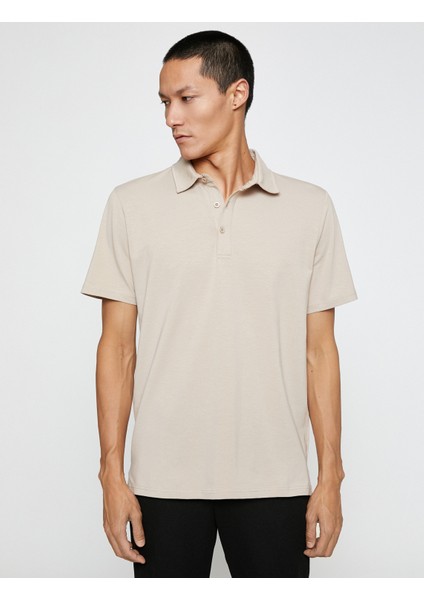 Basic Tişört Polo Yaka Pamuklu modelleri