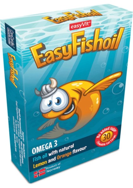 EasyFishoil Kids Çiğnenebilir 30 Jel Tablet