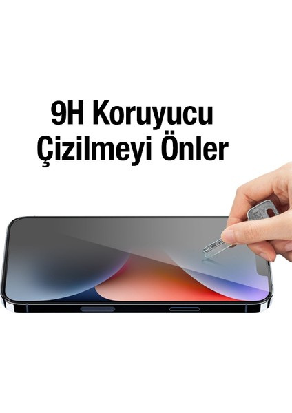 iPhone 14 Plus Uyumlu (14 Plus) 3D Full Privacy Gizlilik Cam Ekran Koruyucu
