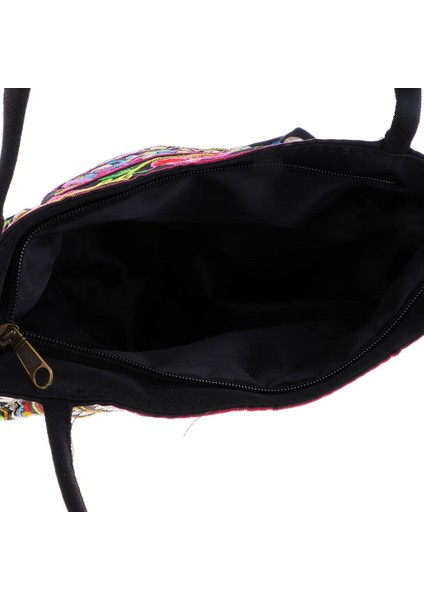 Etnik Çanta Nakış Tuval Çiçek Seyahat Çantası E-Multicolor6 modelleri