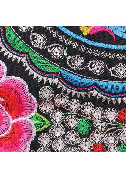 Nakış Seyahat Omuz Çantası Çift Yüzlü Çiçek El Yapımı Çanta 31X51CM E-Multicolor5 fırsatları