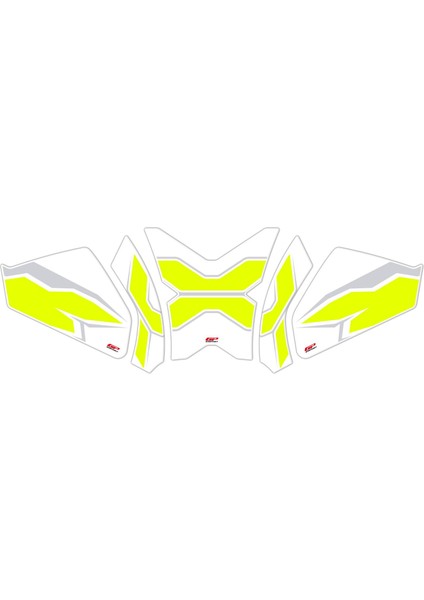 CF Moto 250 CL-X 2022-2024 Uyumlu Tank Pad Seti Sarı