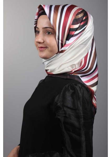 Desenli Twill Eşarp 1005P - Renk-09-86