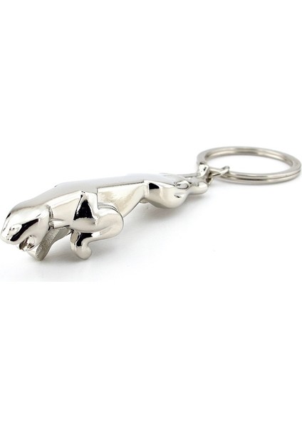 Jaguar Leopar Şeklinde Parlak Metal Anahtarlık KC027 fiyatları