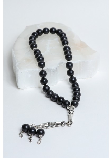 Shungite Küre Kesim 10 mm Doğal Taş Tesbih