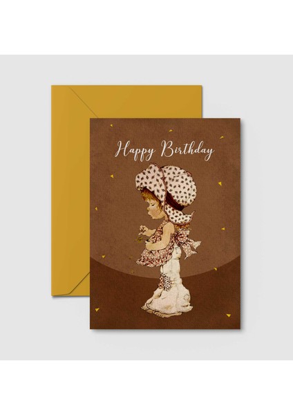 Kartpostal - Tebrik Kartı & Zarf Doğumgünü Happy Birthday Doğum Günü Sarah Kay