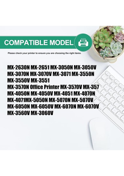 Sharp MX-3050N Muadil Toner Takım / Sharp MX-61GT Cmyk Set