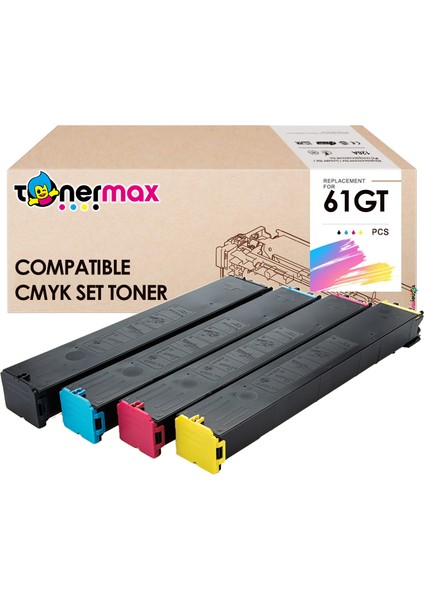 Sharp MX-3050N Muadil Toner Takım / Sharp MX-61GT Cmyk Set