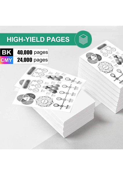 Sharp MX-3050N Muadil Toner Takım / Sharp MX-61GT Cmyk Set