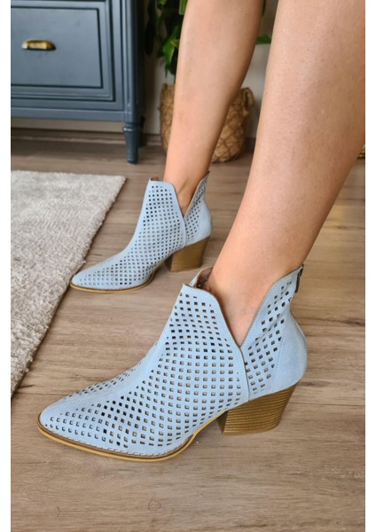 019 1015 Kadın Süet Yazlık Bot