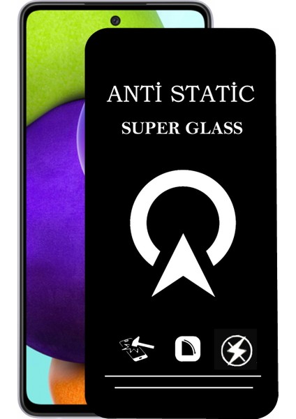 Samsung Galaxy A52 Tam Kaplayan Anti Statik Çizilmez Safir Ekran Koruyucu Cam