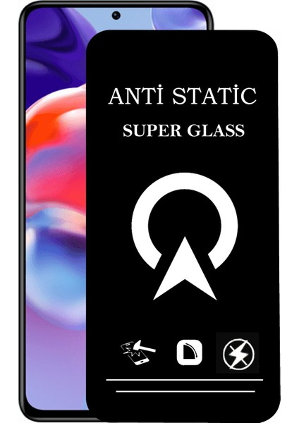Xiaomi Redmi Note 11 Pro Plus Tam Kaplayan Anti Statik Çizilmez Safir Ekran Koruyucu Cam