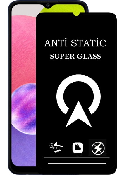 Samsung Galaxy A03S Tam Kaplayan Anti Statik Çizilmez Safir Ekran Koruyucu Cam