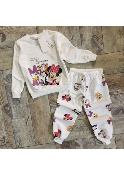Kız Çocuk Disney Mini Frıends Eşofman Takımı