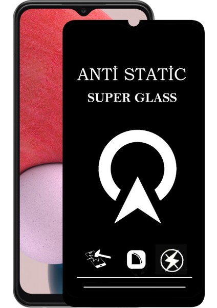 Samsung Galaxy A13 Tam Kaplayan Anti Statik Çizilmez Safir Ekran Koruyucu Cam