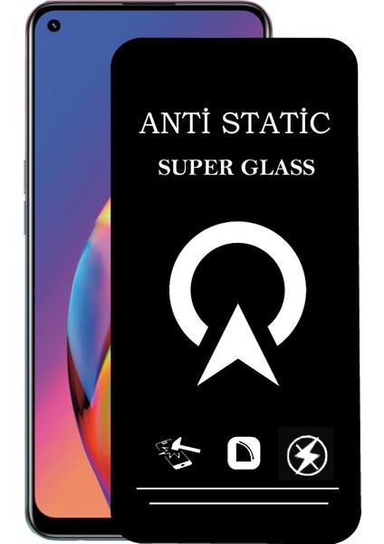 Oppo A94 Tam Kaplayan Anti Statik Çizilmez Safir Ekran Koruyucu Cam
