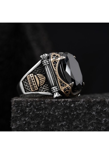 925 Ayar Gümüş Yüzük Oval Zirkon ve Topaz Taşı Kristal Kesim Kubbe fiyatları