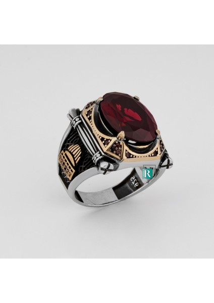925 Ayar Gümüş Yüzük Oval Zirkon ve Topaz Taşı Kristal Kesim Kubbe modelleri
