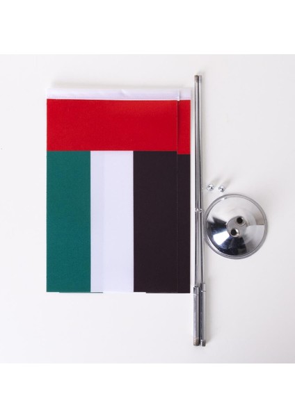 Birleşik Arap Emirlikleri 2li Masa Bayrağı Saten Kumaş Dijital Baskı 15x22,5 cm indirimleri