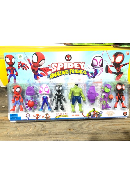 Marvel 6 Lı Karakter Figür Oyuncak Spıdey Amazıng Frıends Figür-Rgl
