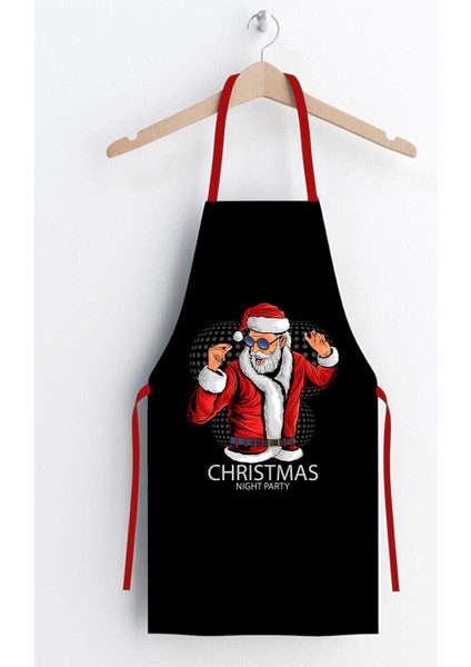 Yılbaşı Christmas Garson Cafe Barista Party Mutfak Önlüğü