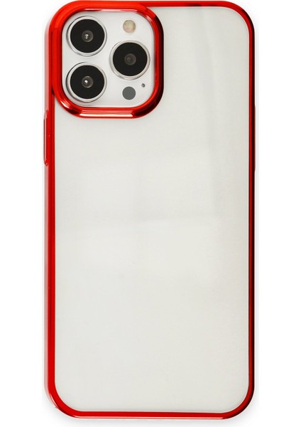 Happycase iPhone 13 Pro Max Kılıf Element Silikon - Kırmızı