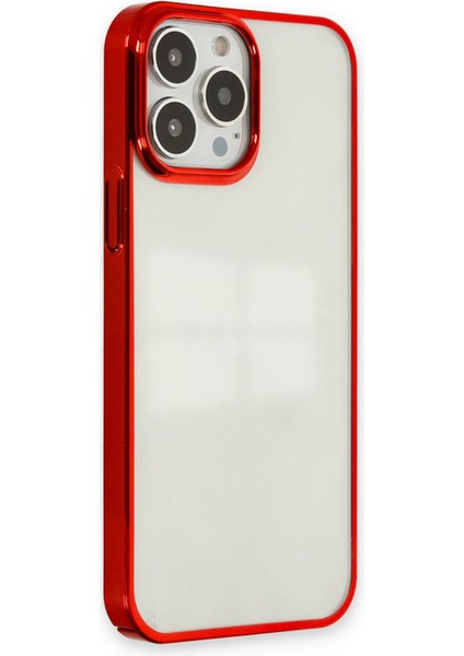 Happycase iPhone 13 Pro Max Kılıf Element Silikon - Kırmızı