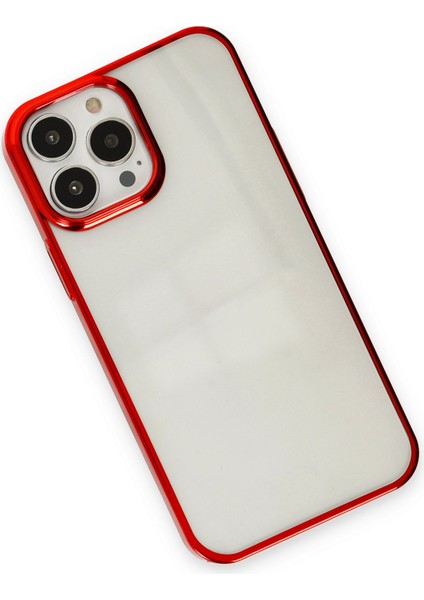 Happycase iPhone 13 Pro Max Kılıf Element Silikon - Kırmızı