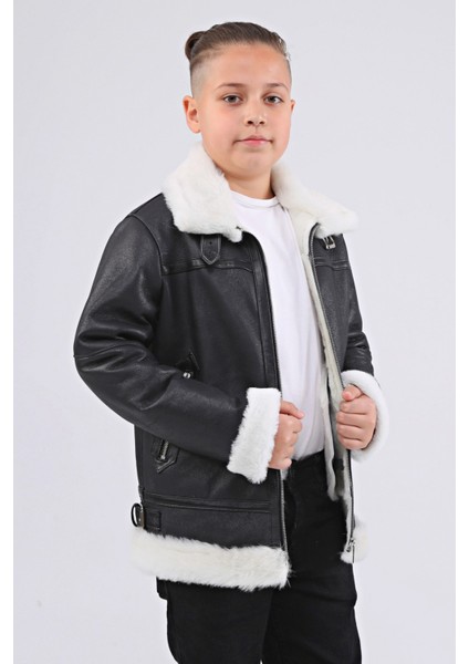 Erkek Çocuk Kürklü Mont