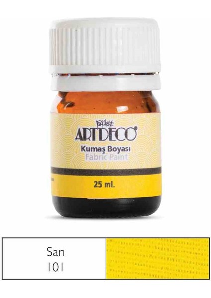 Kumaş Boyası Sarı 25 ml
