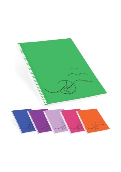Defter 120 Yp Çizgili Spiralli Plastik Kapak