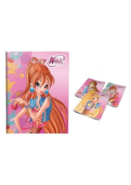 Winx 60 Yaprak Kareli Defter A5 Pp Kapak