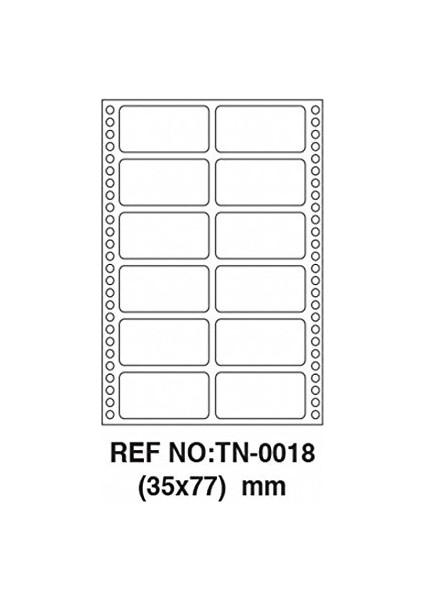 Herboy Etiket 35X77 Paket 100 Yaprak