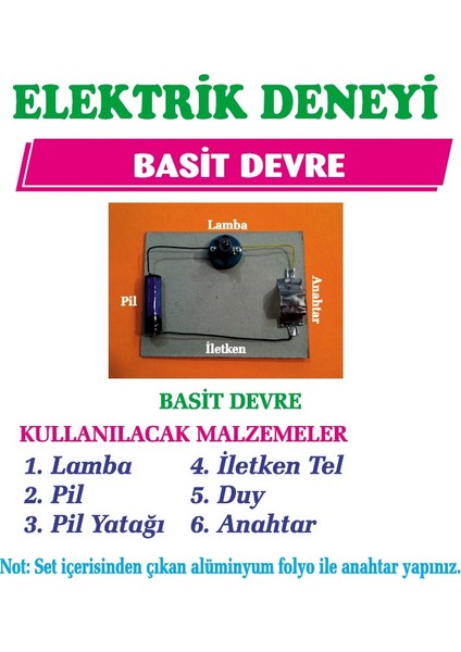 Bozkırlı Elektrik Deney Seti Basit