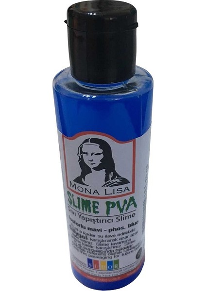 Mona Lisa Slime Tutkalı 70 ml Fosforlu Mavi 3 Adet