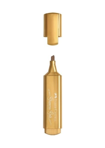 Faber Castell Fosforlu Kalem Metalik Altın 2 Adet