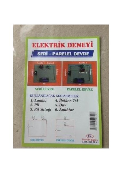 Elektrik Deney Seti Seri Paralel Devre