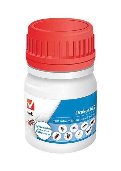 Vebi Draker 10.2 Cs -9 Haşereye Ruhsatlı Kokusuz Konsantre 2 x 50 ml