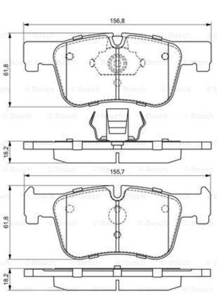 Ön Balata Bmw 1-Serı 10->(F20)/3-SERI 11->(F30)/4-SERI 13->(F32)