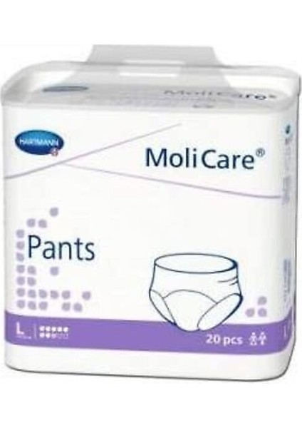 Molicare Emici Külot 8 Damla L Beden Büyük Boy Mor 4 Paket