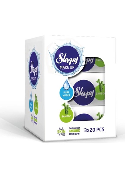 Yüz Temizleme Havlusu Bamboo Make Up 240 Yaprak (12PK*20) fiyatları