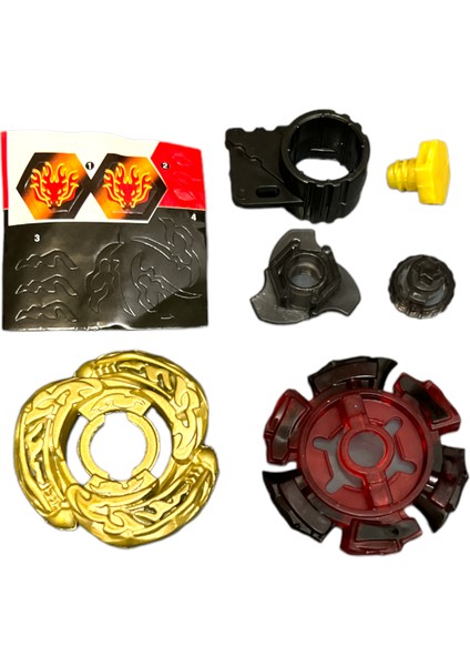 Rapidity Beyblade L-Drago Gold Metal Fusion DF105LRF 4d System - BB1GOLD1581