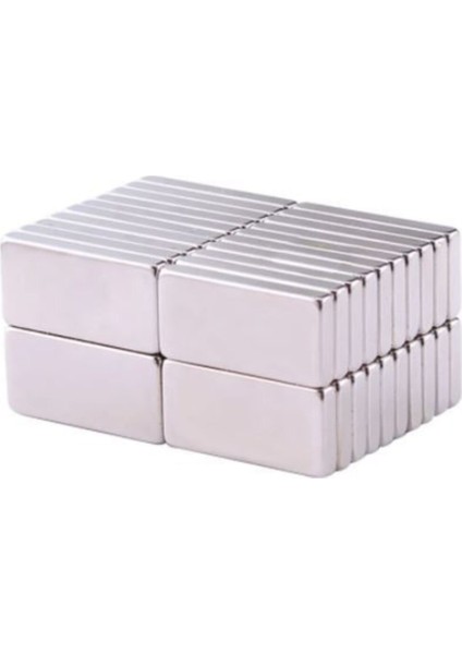 Neodyum Mıknatıs Dikdörtgen 20X10X2 mm - 7 Adet