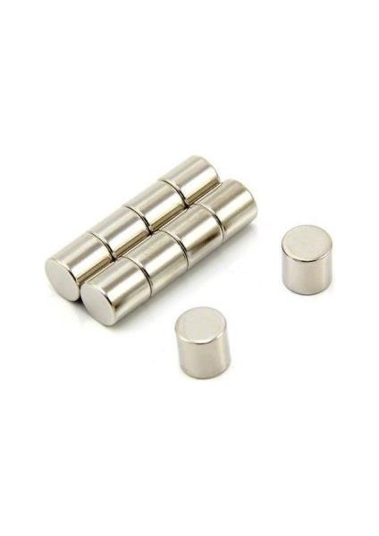 1 Adet 10X10 Güçlü Silindir Neodyum Mıknatıs Magnet