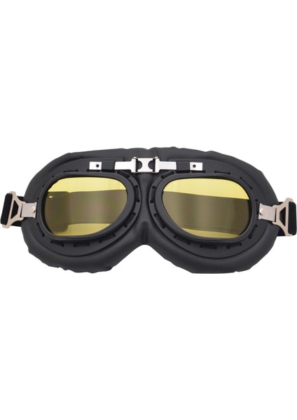 2x Motosiklet Gözlükleri Vintage Tarzı Açık Gözlük Scooter Atv Sarı ve Renkli (Yurt Dışından) fiyatları