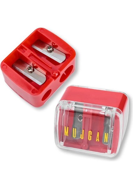 Kırmızı 2'li Kalemtıraş